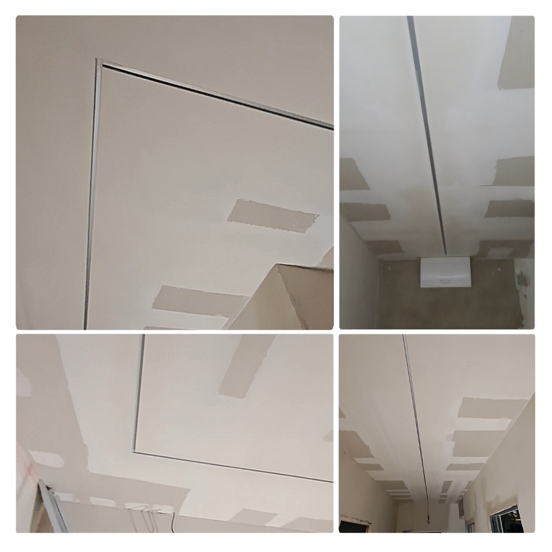 Podhled s lištou pro LED osvětlení - byt Plzeň